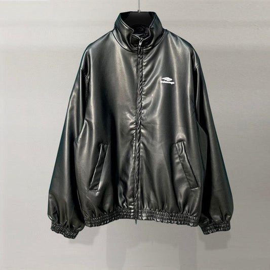 Balenciaga Leather Tracksuit Jacket "Taxi"