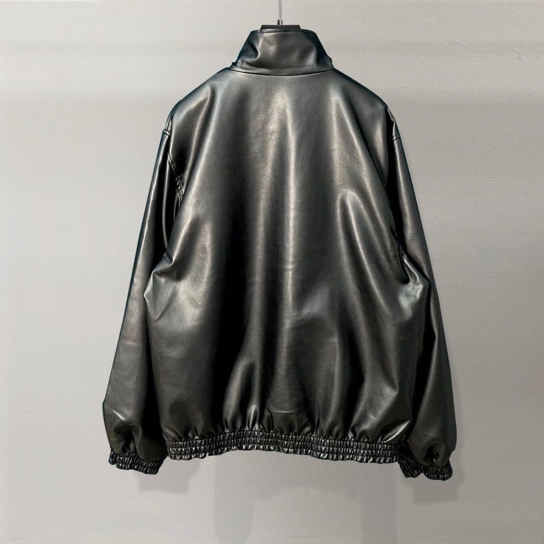 Balenciaga Leather Tracksuit Jacket "Taxi"
