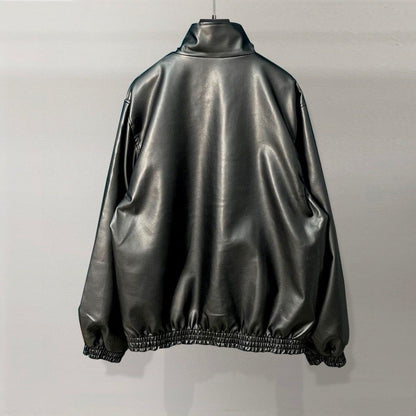 Balenciaga Leather Tracksuit Jacket "Taxi"