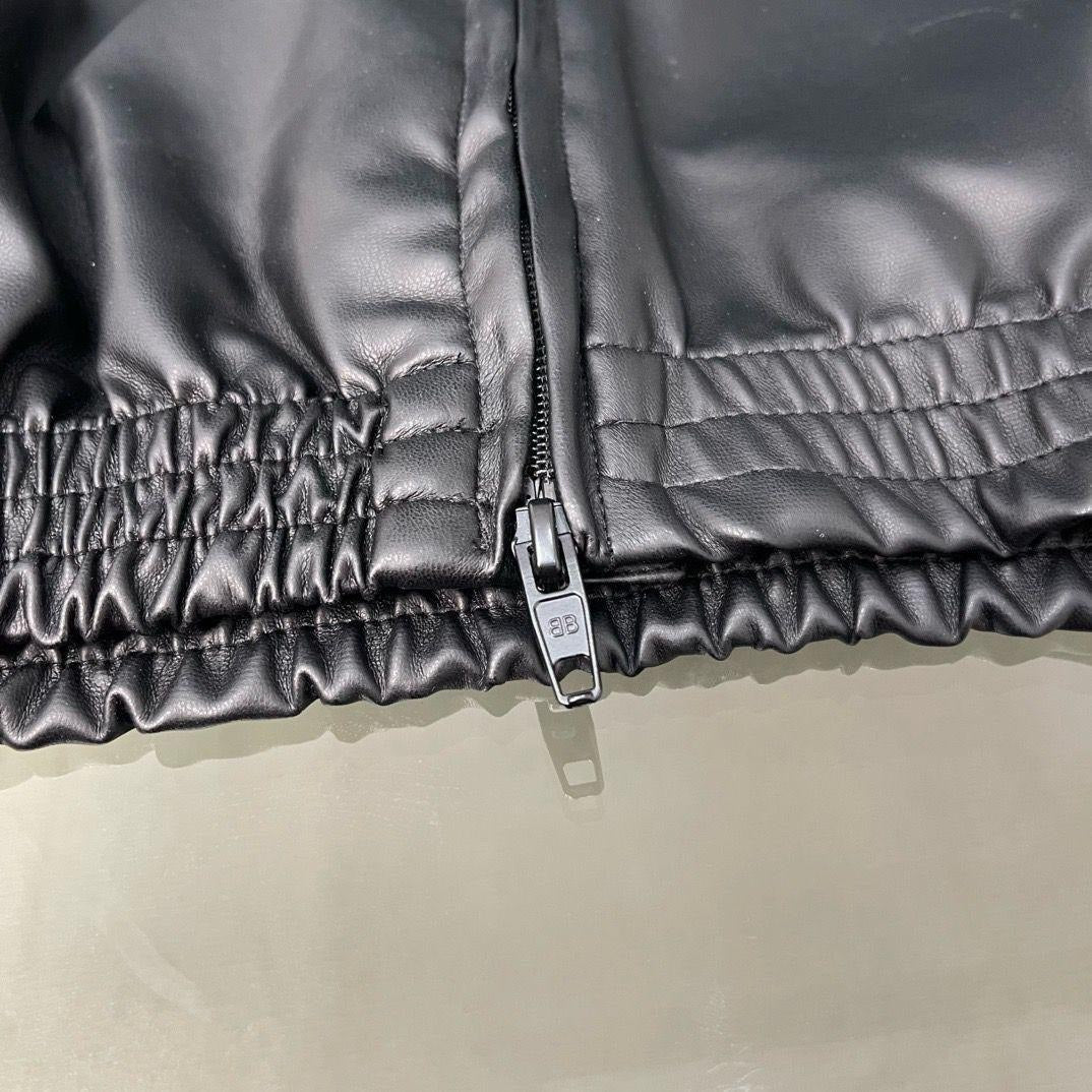 Balenciaga Leather Tracksuit Jacket "Taxi"