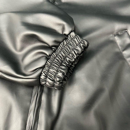 Balenciaga Leather Tracksuit Jacket "Taxi"